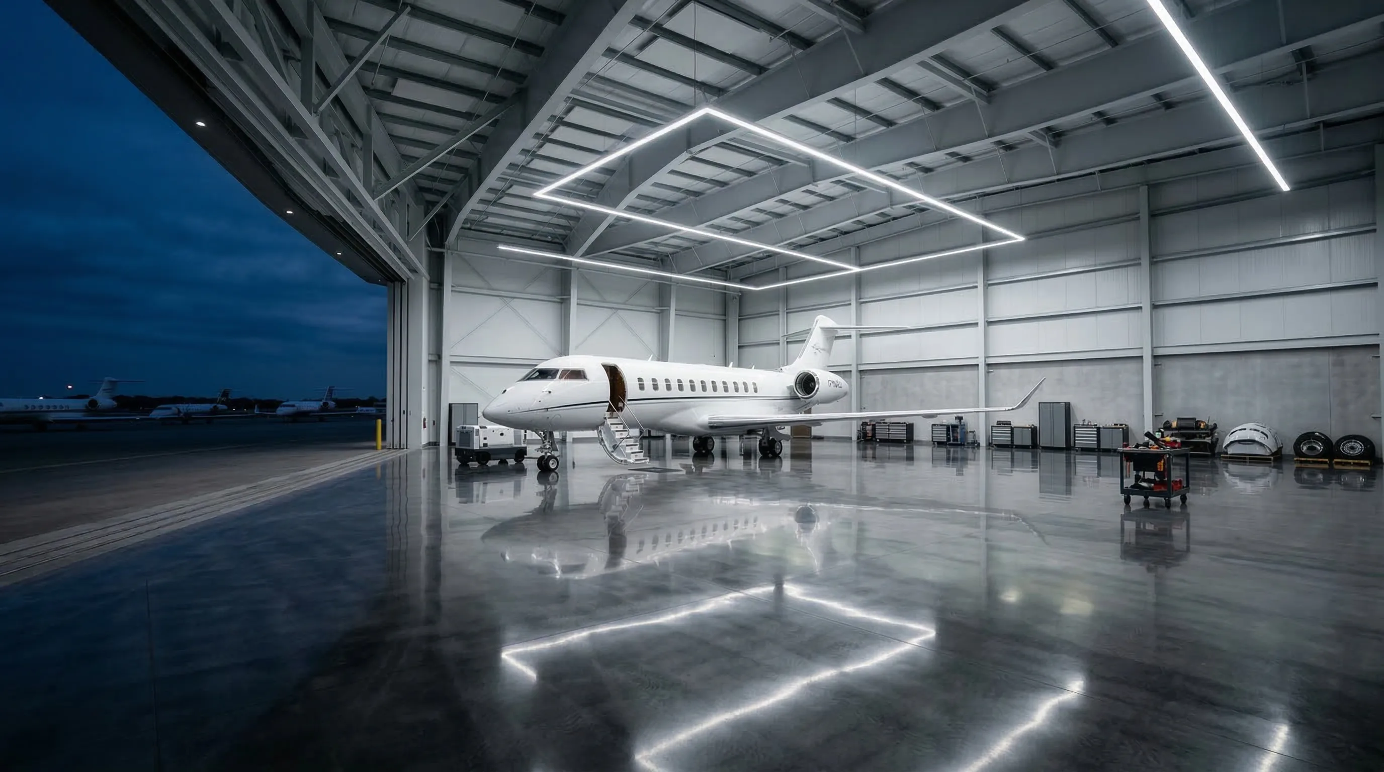 Aircraft hangar management